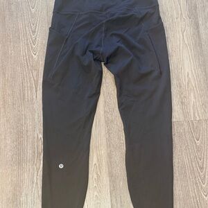 Lululemon Wunder Train Leggings w/pockets- Graphite Grey - 10 - 25” inseam